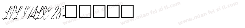 LPL ITALIC 28字体转换